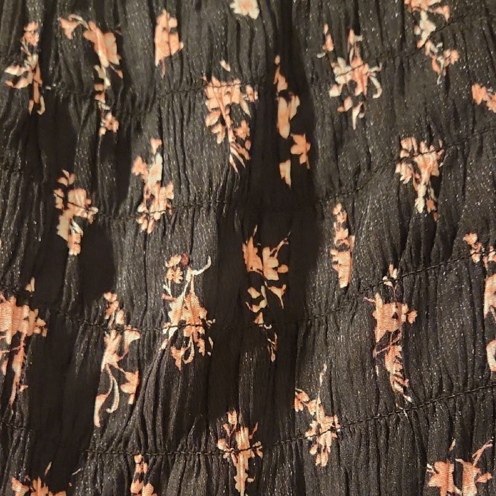 Womens Zenobia Black and Pink Floral Stretchy Blouse Size 1xl - Picture 2 of 5